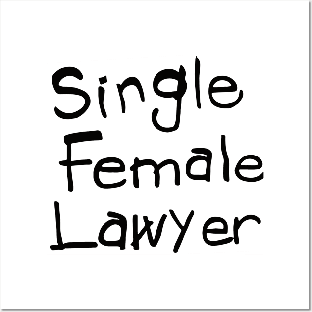 Single Female Lawyer Wall Art by THRILLHO